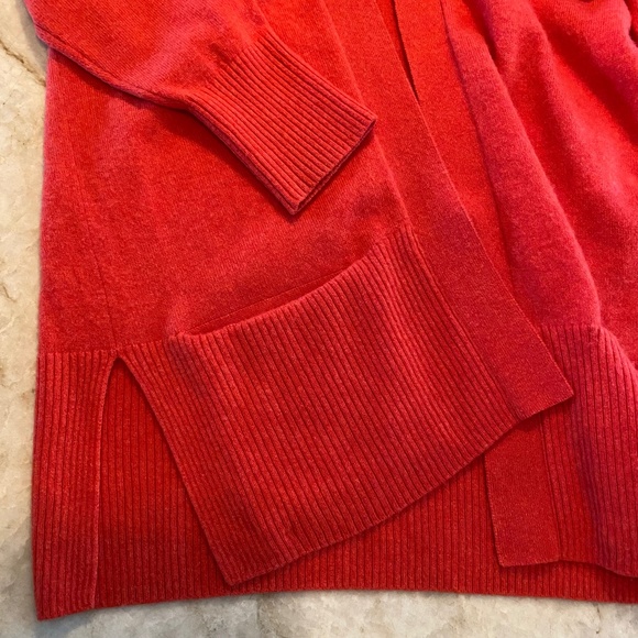 L L Bean Cashmere Long Open Cardigan Size Medium - Picture 3 of 5